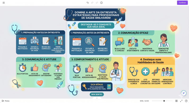 Domine a Arte da Entrevista: Estratégias para Profissionais de Saúde Brilharem